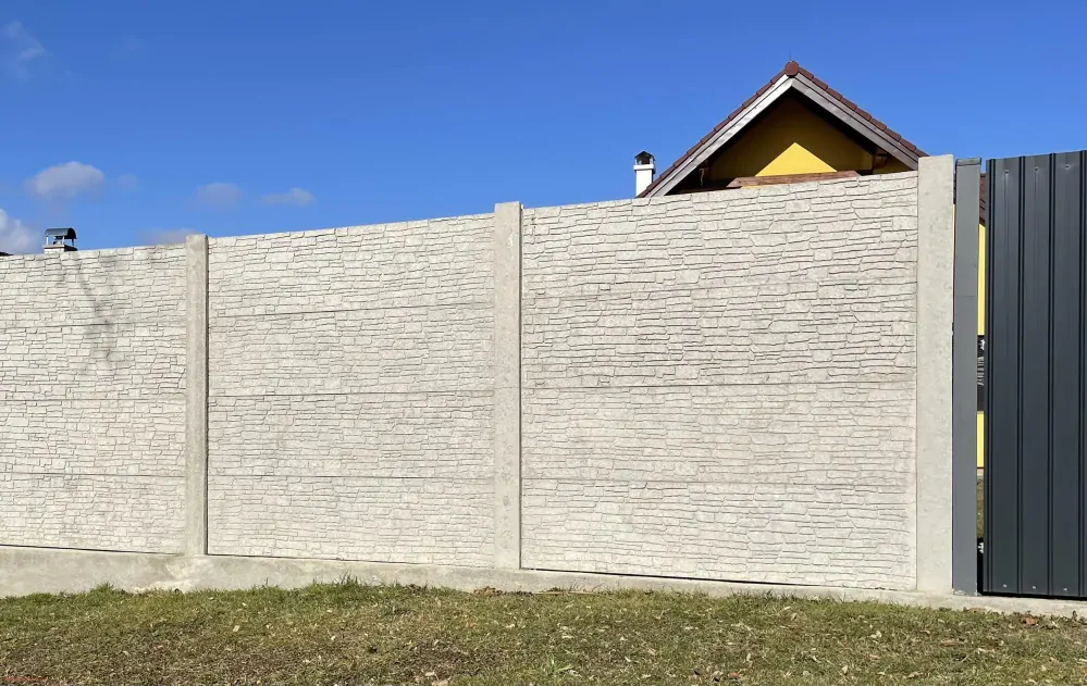 Betonová deska rovná jednostranná rozměr 200x50x4,5 cm (20 ks paleta)