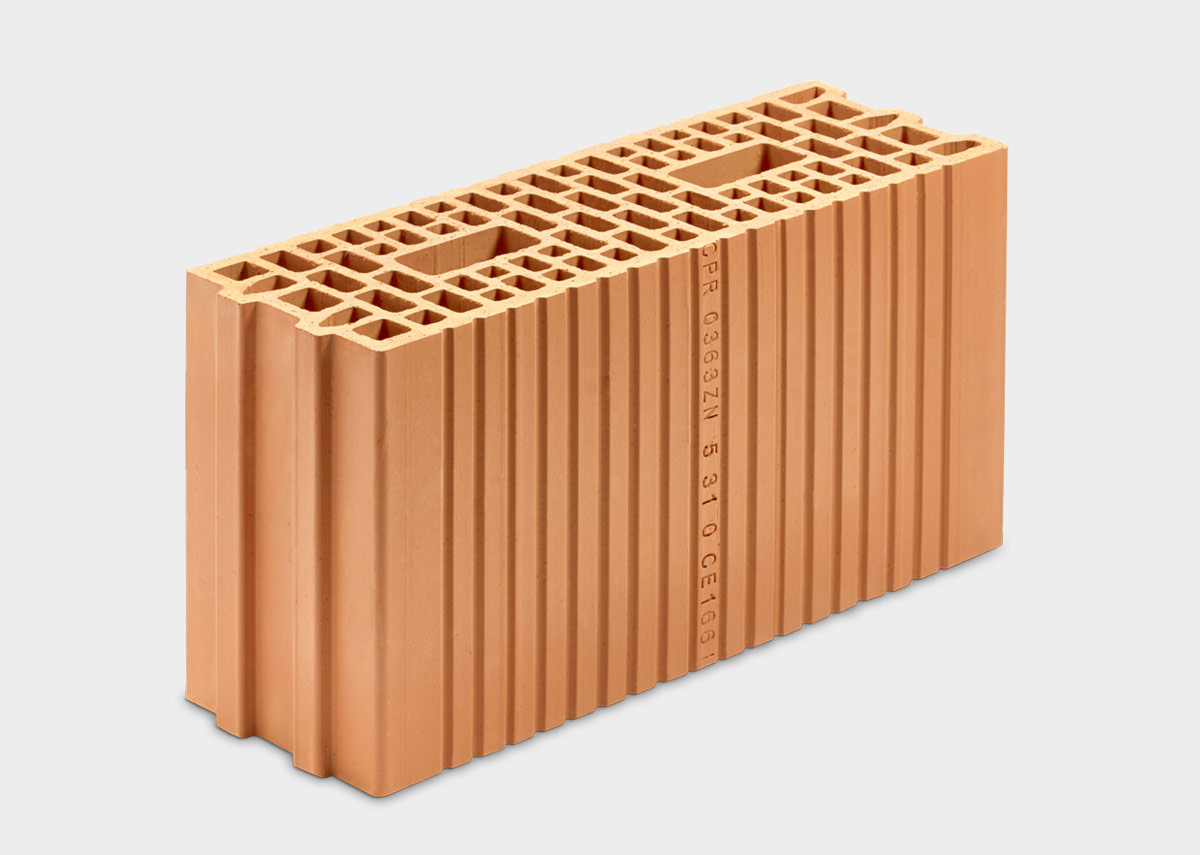 Klimabloc 17 cm broušená cihla P+D