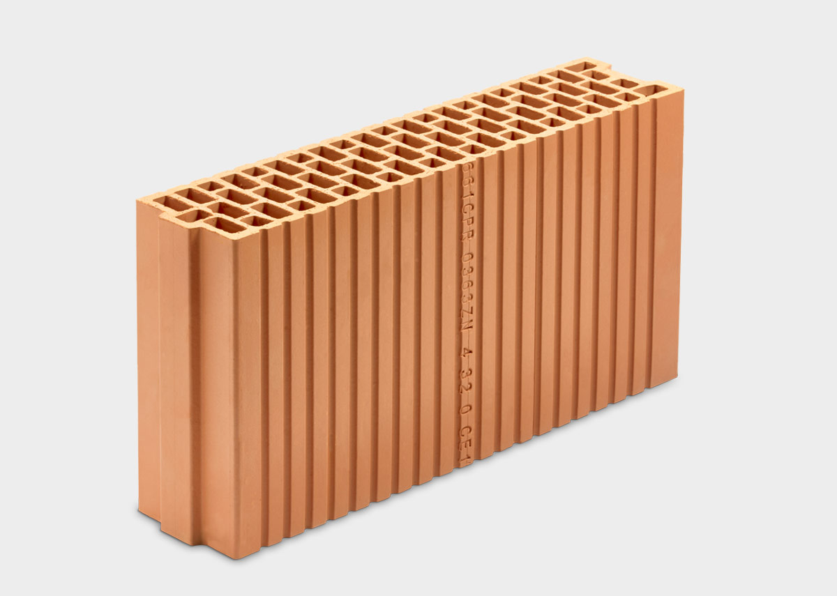 Klimabloc 12 cm broušená cihla P+D