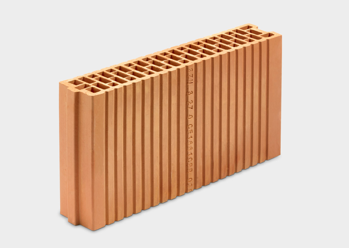 Klimabloc 10 cm broušená cihla P+D