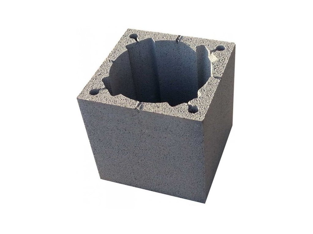 Komínová tvárnice sklad Hůry 37x37 cm Rohr-Kamin