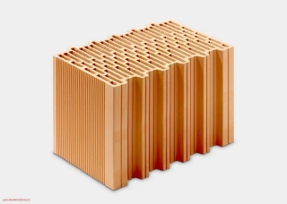 Klimabloc 38 cm S broušená cihla P+D